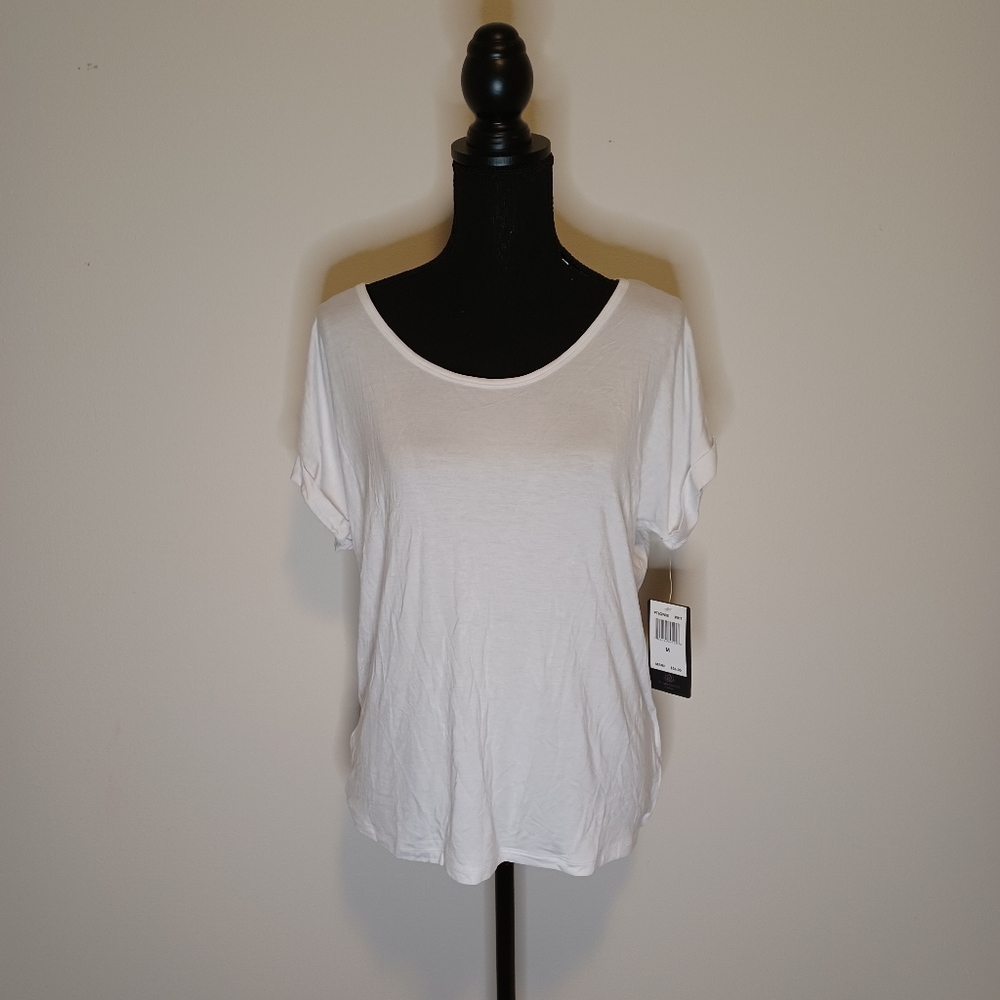 NWT PL MOVEMENT by Pink Lotus White Backless Tank Top, size M